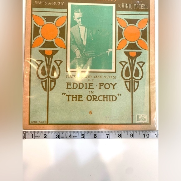 MOOLBARRI (Mulberry) 1907 EDDIE FOY Italian Dialect Piano Vintage Sheet Music - Picture 6 of 6